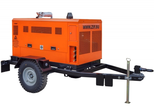 Дизельный компрессор ЗИФ-ПВ-5/1,6 на шасси